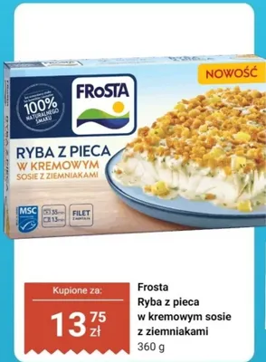 Ryba z pieca w kremowym sosie z ziemniakami promocja w Dino