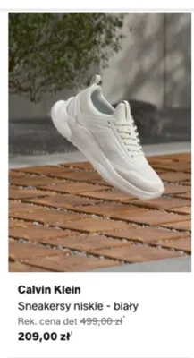 Sneakersy niskie Calvin Klein białe promocja w Lounge by Zalando