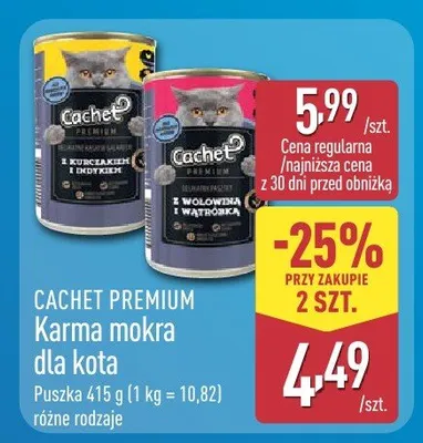 Karma mokra dla kota różne rodzaje promocja w Aldi