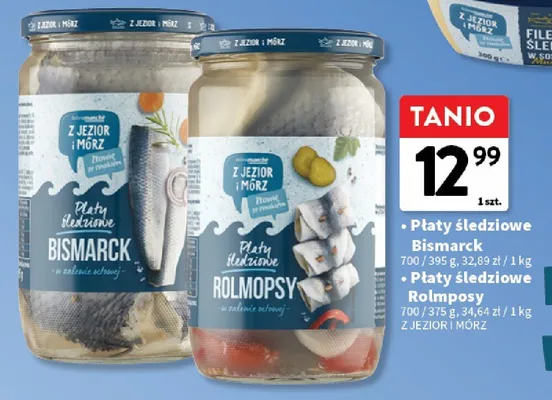 Płaty śledziowe Rolmopsy Z Jezior i Mórz promocja w Intermarche