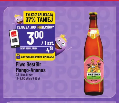 Piwo BestBir Mango-Ananas promocja w POLOmarket