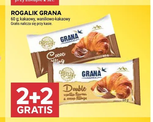 Rogalik waniliowo-kakaowy Grana promocja w Stokrotka