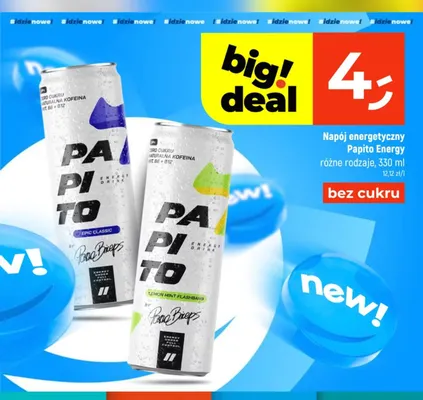 Napój energetyczny Papito Energy Lemon Mint Flashbang promocja w Dealz