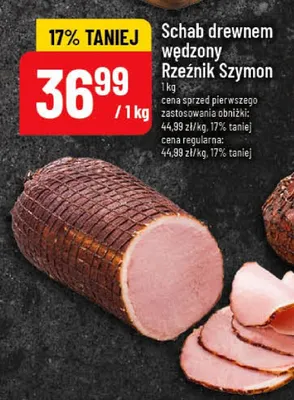 Schab drewnem wędzony Rzeźnik Szymon promocja w POLOmarket
