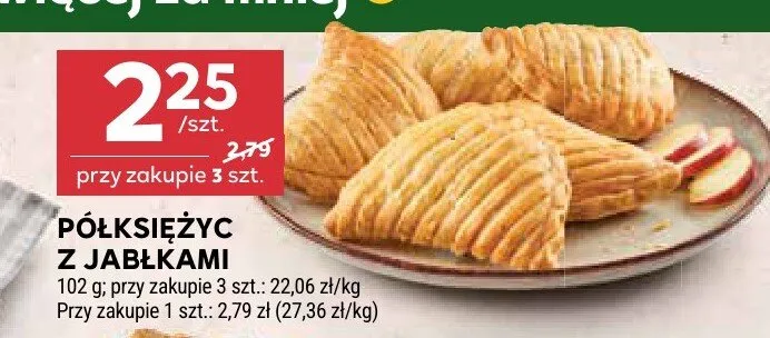 Półksiężyc z jabłkami promocja w Stokrotka