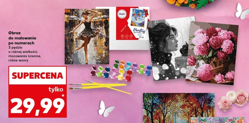 Obraz do malowania po numerach promocja w Kaufland