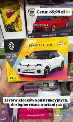 Klocki konstrukcyjne Cobi Renault 5 E-Tech promocja w Dino