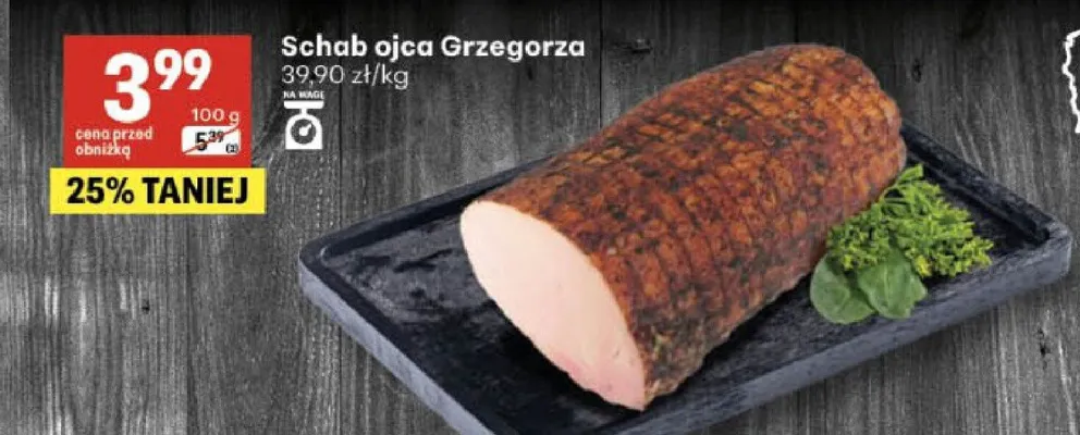Schab ojca Grzegorza promocja w Delikatesy Centrum