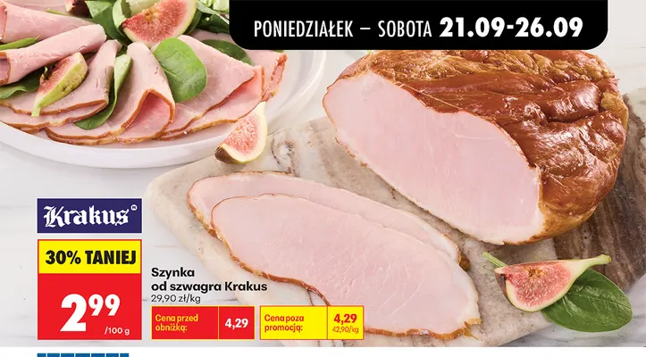 Szynka od szwagra Krakus promocja w Biedronka