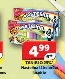 Plastelina 12 kolorów Inspiria promocja w Delfin