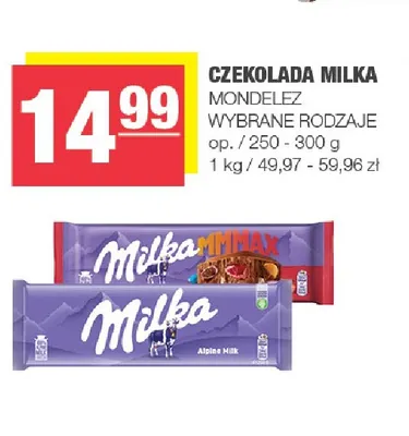 Czekolada Milka MMMAX promocja w SPAR