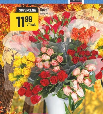 Róże bukiet 9 szt. promocja w POLOmarket
