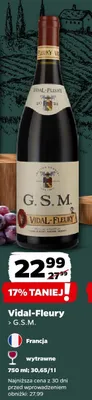 Wino Vidal-Fleury G.S.M. wytrawne promocja w Netto