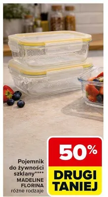 Pojemnik do żywności szklany MADELINE FLORINA różne rodzaje promocja w Carrefour
