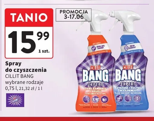 Spray do czyszczenia Cillit Bang Expert Zero Kamienia i Brudu promocja w Intermarche