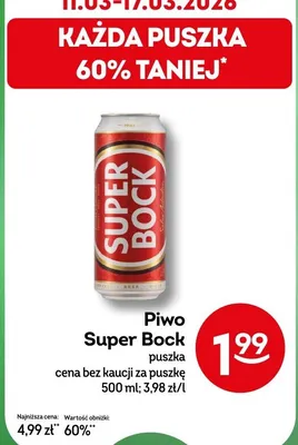 Piwo Super Bock promocja w Żabka