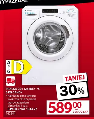 Pralka CS4 1262DE/1-S 6 kg Candy promocja w Selgros