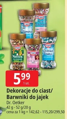 Dekoracje do ciast/barwniki do jajek promocja w Leclerc