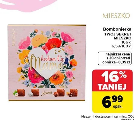 Bombonierka Twój Sekret Mieszko promocja w Carrefour