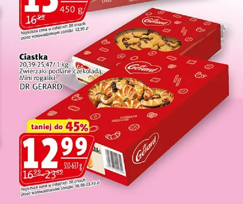 Ciastka Zwierzaki podlane czekoladą Dr Gerard promocja w Prim Market
