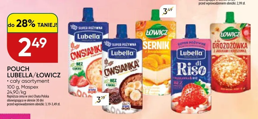 Pouch Sernik Łowicz promocja w Chata Polska