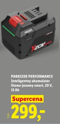 Inteligentny akumulator litowo-jonowy smart PARKSIDE PERFORMANCE 20V 12Ah promocja w Lidl