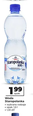 Woda Staropolanka promocja w Odido
