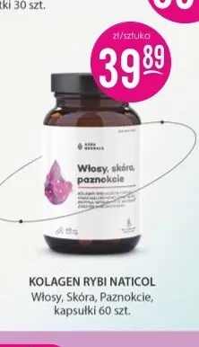Kolagen rybi Naticol włosy skóra paznokcie kapsułki Aura Herbals promocja w Drogerie Jasmin