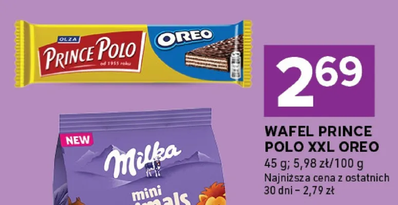 Wafel Prince Polo XXL Oreo promocja w Stokrotka