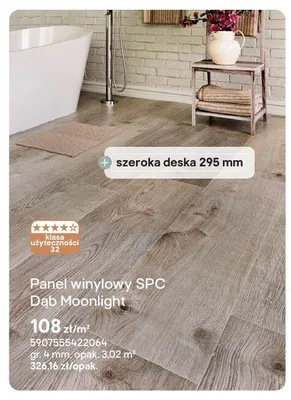 Panel winylowy SPC Dąb Moonlight promocja w Castorama