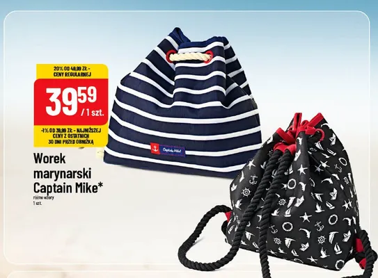 Worek marynarski Captain Mike promocja w POLOmarket