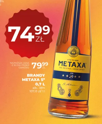Brandy Metaxa 5* promocja w Duży Ben