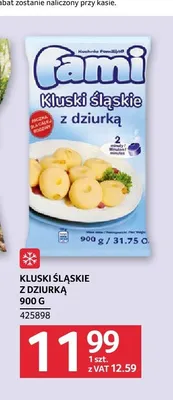 Kluski śląskie z dziurką Fami promocja w Selgros