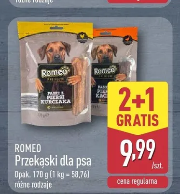 Przekąski dla psa Romeo promocja w Aldi