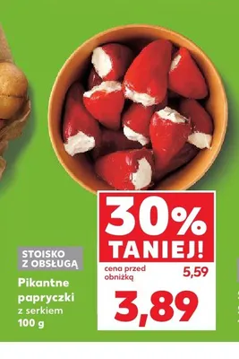 Pikantne papryczki z serkiem promocja w Kaufland