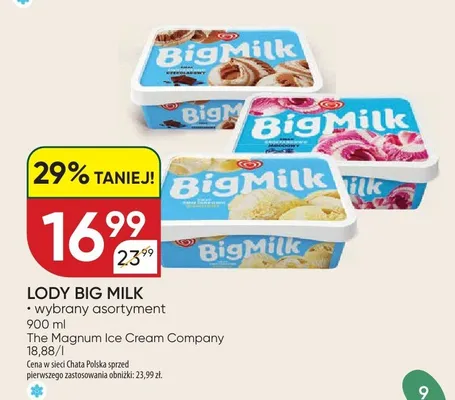 Lody truskawkowe promocja w Chata Polska