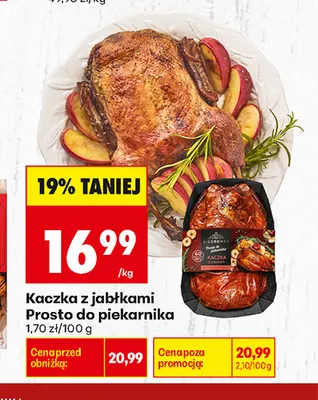 Kaczka z jabłkami Prosto do piekarnika promocja w Biedronka