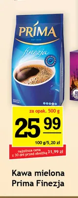 Kawa mielona Prima Finezja promocja w Gram Market