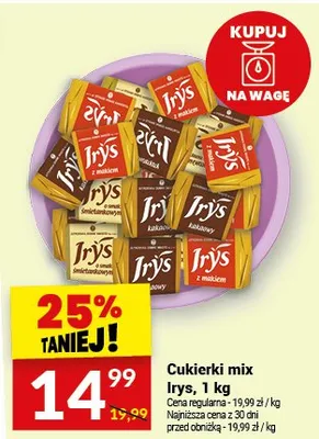 Cukierki mix Irys promocja w Twój Market