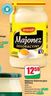 Majonez dekoracyjny promocja w Dino
