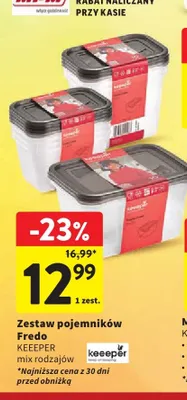 Zestaw pojemników Fredo Keeper promocja w Intermarche
