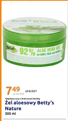 Żel aloesowy Betty's Nature promocja w Action