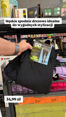 Spodnie dresowe męskie Go Active promocja w Biedronka