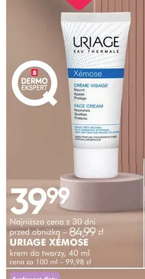 Krem do twarzy Uriage Xémose promocja w Super-Pharm
