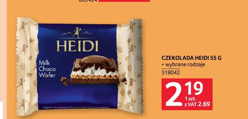 Czekolada Heidi promocja w Selgros