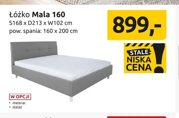 Łóżko Mala 160 promocja w Black Red White