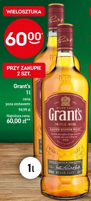 Whisky Grant's Triple Wood promocja w Żabka