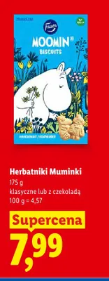Herbatniki Muminki klasyczne Fazer promocja w Lidl