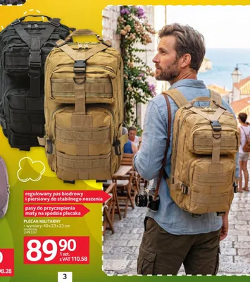 Plecak militarny promocja w Selgros
