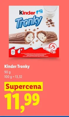 Wafelek Kinder Tronky promocja w Lidl